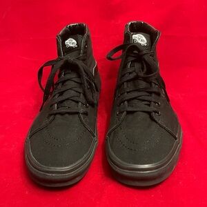 Vans Triple Black High-Top Sneakers M9.5 W11